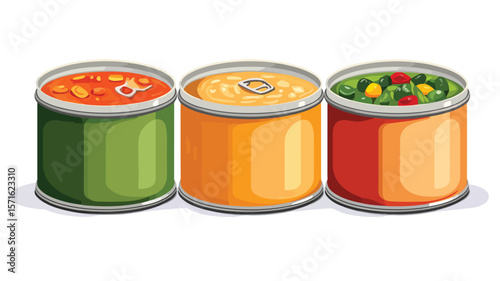 Isolated Tin Can of Canned Food, Royalty-Free Image for Professionals