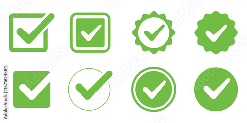 Check mark icons set.  Check marks symbol collection. check mark icon vector .symbol, sign, yes, right