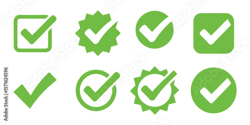 Check mark icons set.  Check marks symbol collection. check mark icon vector .symbol, sign, yes, right