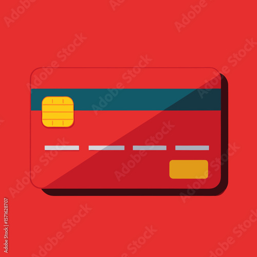 Glossy Credit Card with Chip