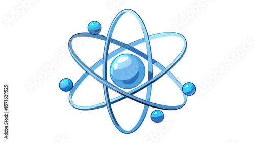 atom symbol isolated on white background