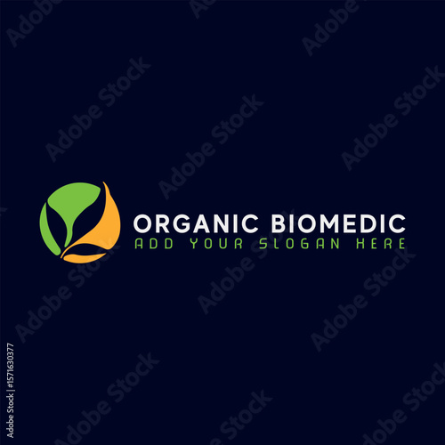 eco bio medical and natural soup logo design vector