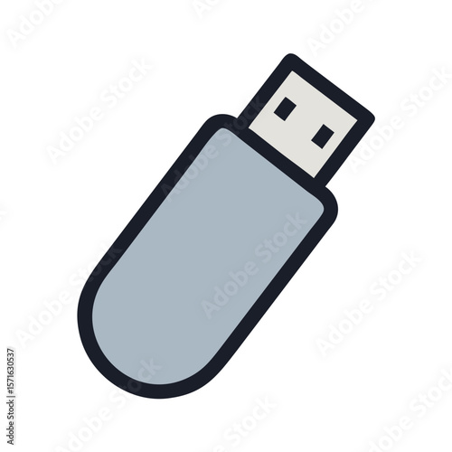 usb flash drive isolated