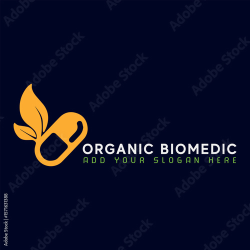 eco bio medical and natural soup logo design vector