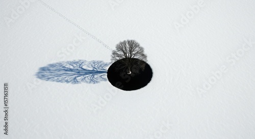 Tree and its reflection on a sphere, conceptual use cases