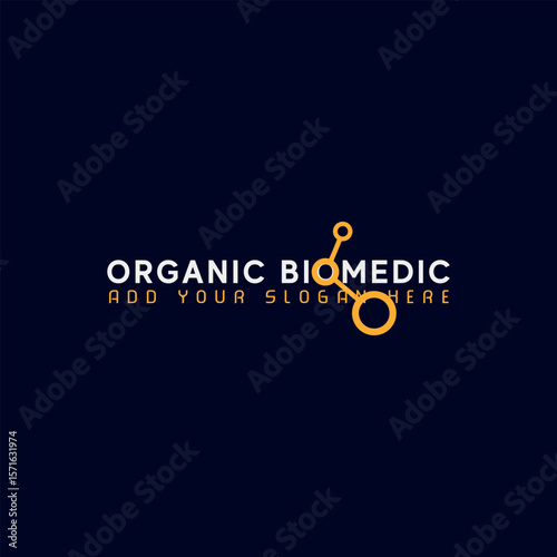 eco bio medical and natural soup logo design vector