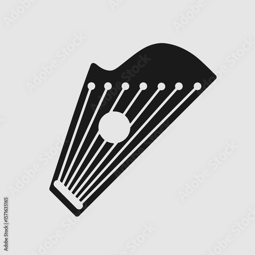 Gusli, traditional style, Russian folk music concept