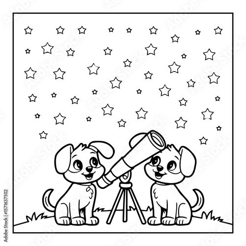 fluffy friends coloring page for kids