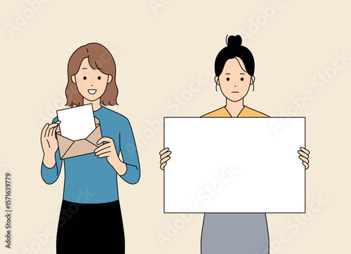 Creative Communication Between Two Women Exploring Art and Expression in Collaboration