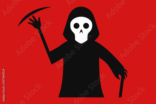 Grim Reaper Reaching Toward the Viewer