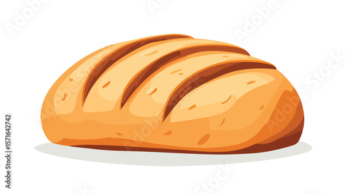 Delicious Sweet Bread Vector Illustration for Bakery Marketing Materials