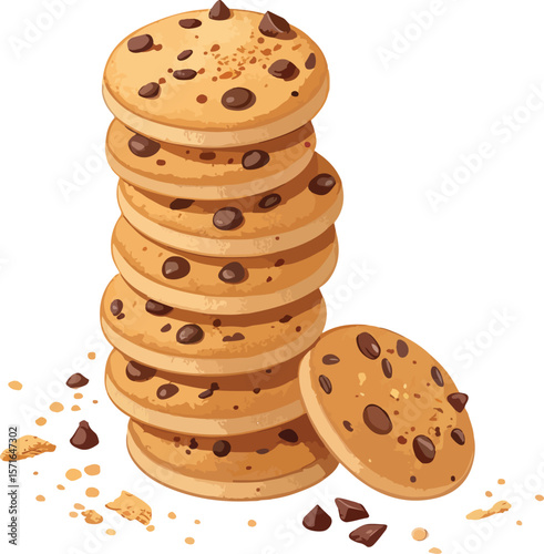 cookies isolated on white background