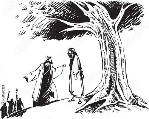 Biblical Encounter Under the Tree An Exploration of Themes, Characters, and Spirituality
