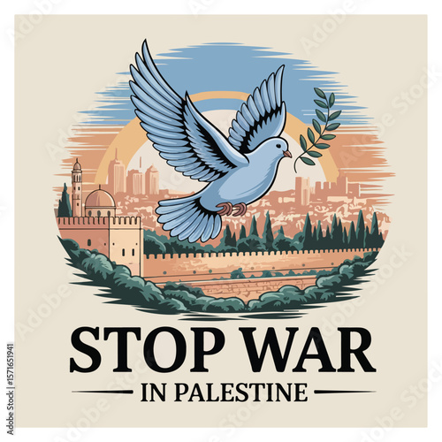 Save Gaza free Palestine Poster