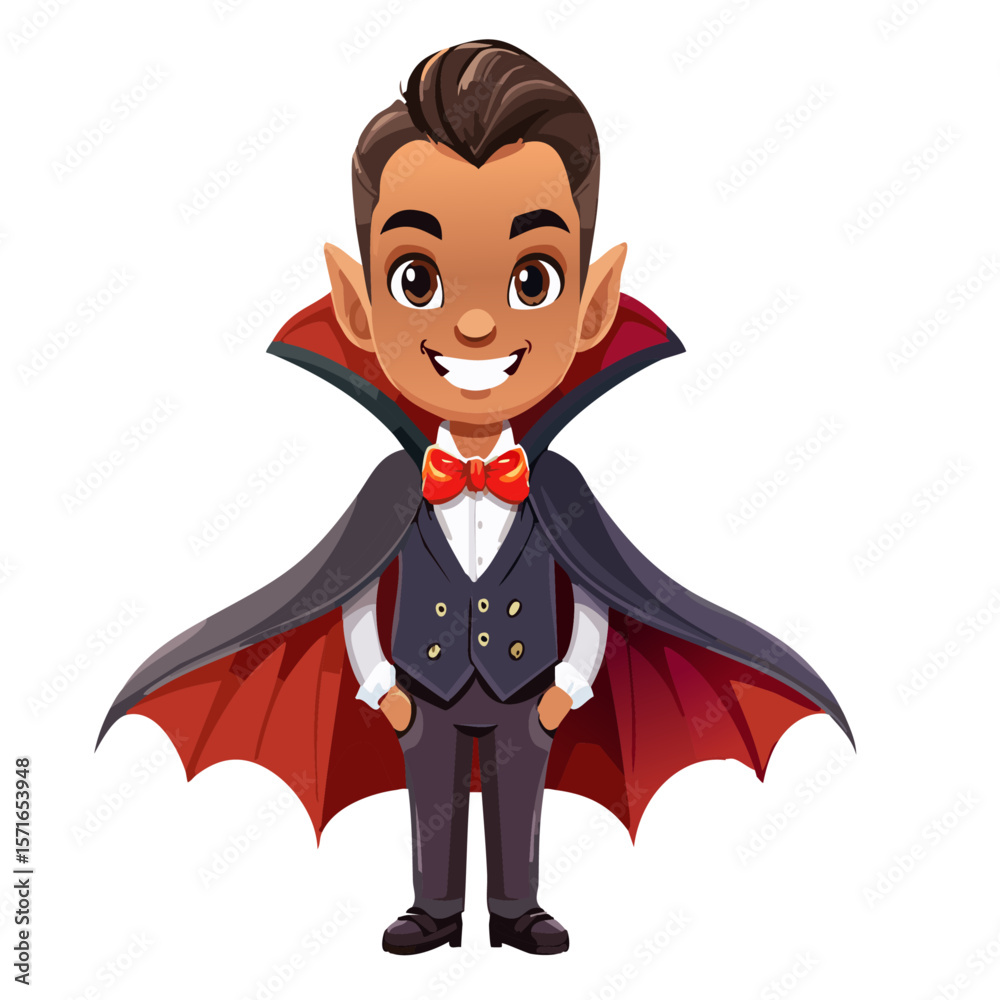 Cartoon Vampire Character – Vector Illustration on White Background for Halloween and Spooky Design Themes
Cartoon Vampire Character – Vector Illustration on White Background for Halloween and Spooky Design Themes