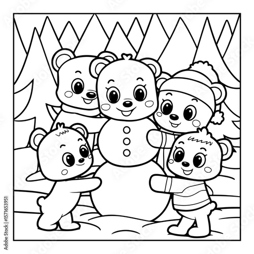 coloring book with cartoon character