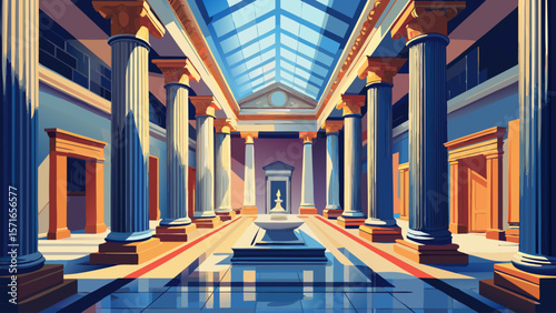 At the National Gallery of Art in Washington D.C., classical columns and quiet marble halls frame centuries of European and American art, illuminated softly by skylights and serenity.
