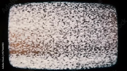 Vintage Television Static: No Signal, Retro Screen Noise
