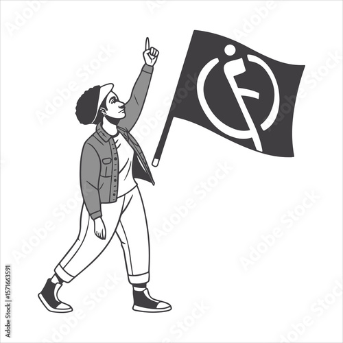 person raising hand silhouette