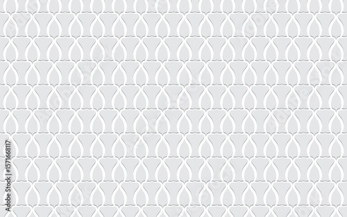Wavy monochrome vertical seamless pattern. Modern abstract background with stylized goblets in light gray wallpaper, fabrics