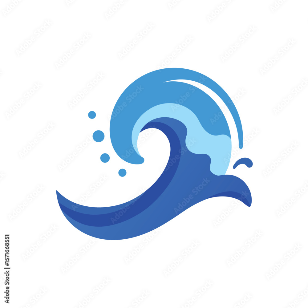 Obraz premium blue water drop