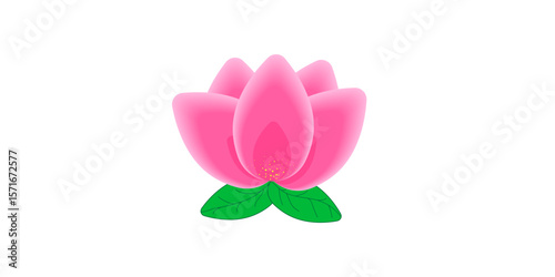 An elegant rose. Spring flowers colorful vector set isolated in white background. Collection of daisy and sunflowers with various colors for spring season as graphic elements and decorations. 