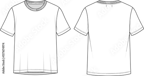 Classic T-Shirt with Short Sleeves and Crew Neck for Comfortable Everyday Wear, Minimalist Casual Style