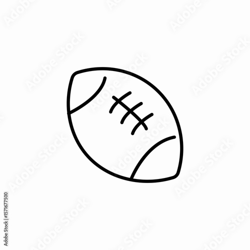 american football ball icon sign vector