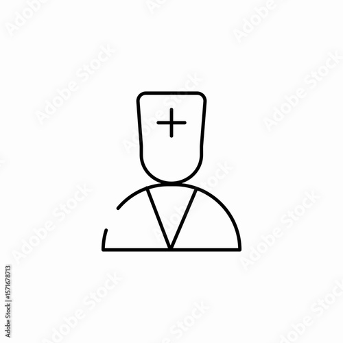 doctor medical professional icon sign vector