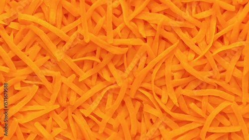 Background with Raw Grated Carrot
