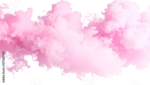Pink smoke cloud transparent PNG, isolated background cutout png file best for editing 