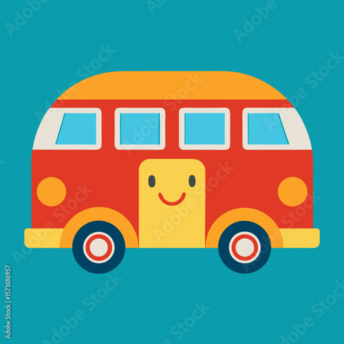Happy Camper Van Icon