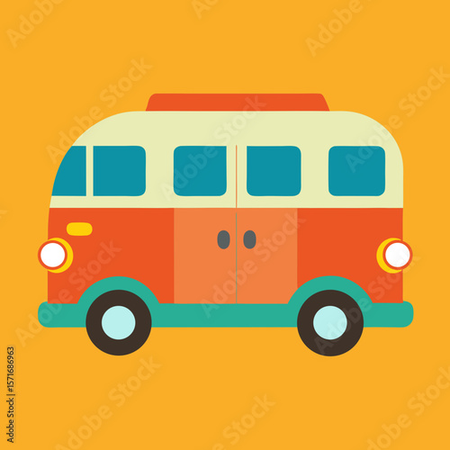Happy Camper Van Icon