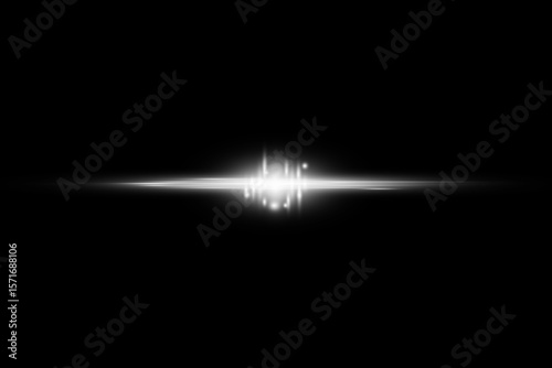 abstract lens flare light motion effects on black background