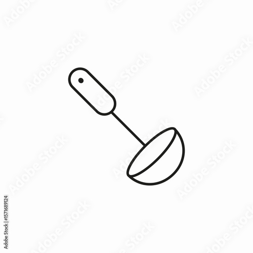 cooking soup ladle icon sign vector
