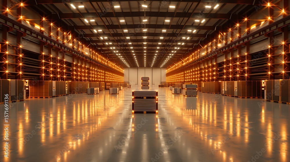 custom made wallpaper toronto digitalAdvanced robotics stacking steel sheets efficiently in an AI-controlled storage bay. 32k, full ultra HD, high resolution
