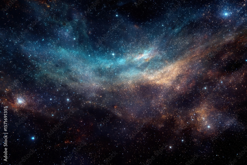 Fototapeta premium Endless expanse of stars and cosmic wonders illuminating the vastness of space at an indeterminate time