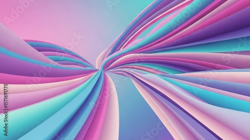 Abstract smooth transitions in pink and blue pastel waves  