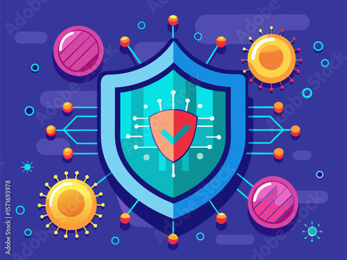 Large digital shield intercepting binary code flow to prevent security breach and intrusion