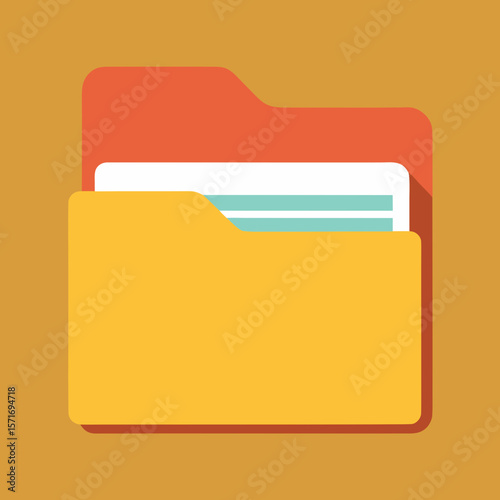 File Folder With Document Inside