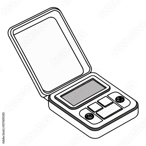 Digital pocket scale with lid for accurate measurement and weighing  