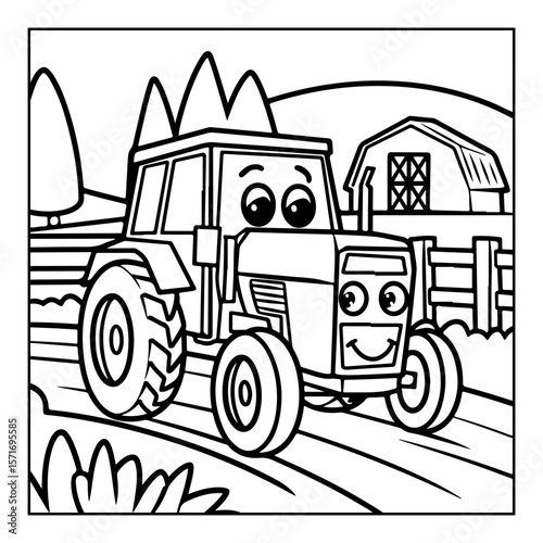 cute vehicles coloring pages for kids