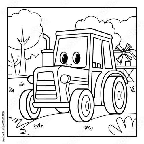 cute vehicles coloring pages for kids