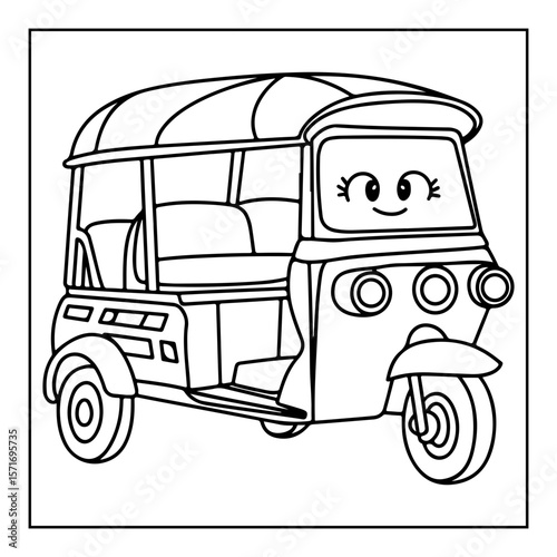 cute vehicles coloring pages for kids