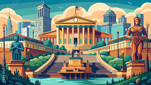 The Philadelphia Museum of Art, famous for its Rocky Steps, offers neoclassical splendor and breathtaking river views, its galleries brimming with arms, armor, and timeless European masterpieces.