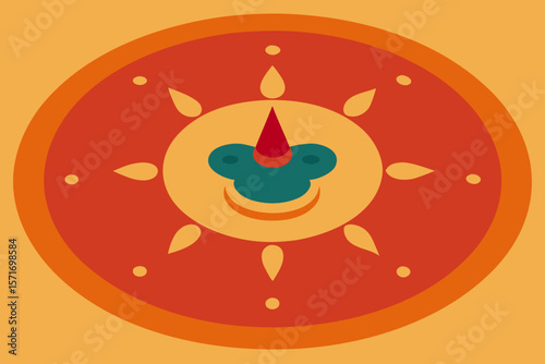 vector illustration of an apple with water drops