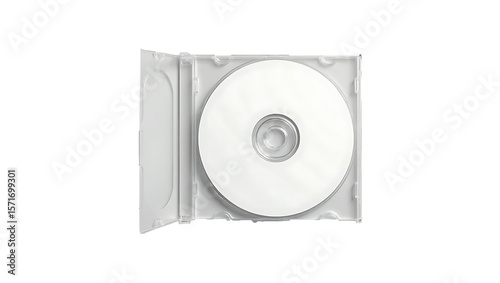 blank dvd case,CD in Transparent Case – Clean Modern Product Presentation
