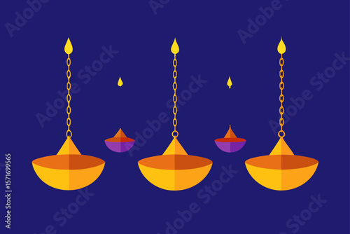 candles on a blue