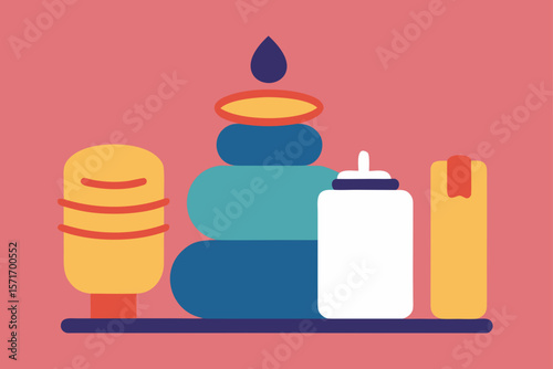 set of spa items