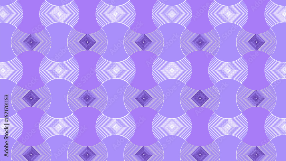 Hourglass geometric pattern with purple gradation and diagonal line fill forms a diamond optical effect. Dominant purple gives an elegant and modern impression like futuristic Op Art. Hourglass geometric pattern with purple gradation and diagonal line fill forms a diamond optical effect. Dominant purple gives an elegant and modern impression like futuristic Op Art.